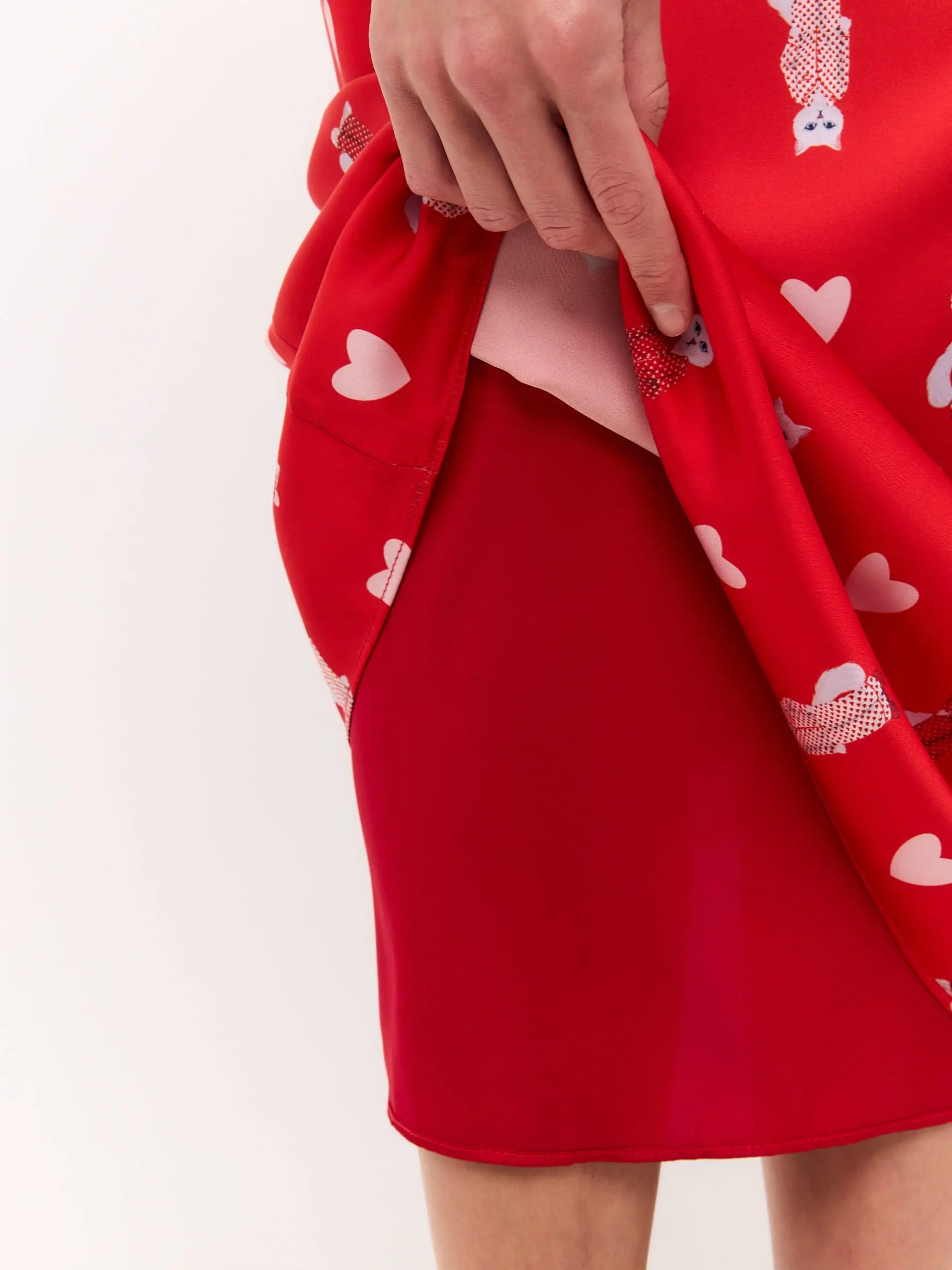 Red Silk Loungewear | Loungewear For Cat Lovers | Cat e Lolette