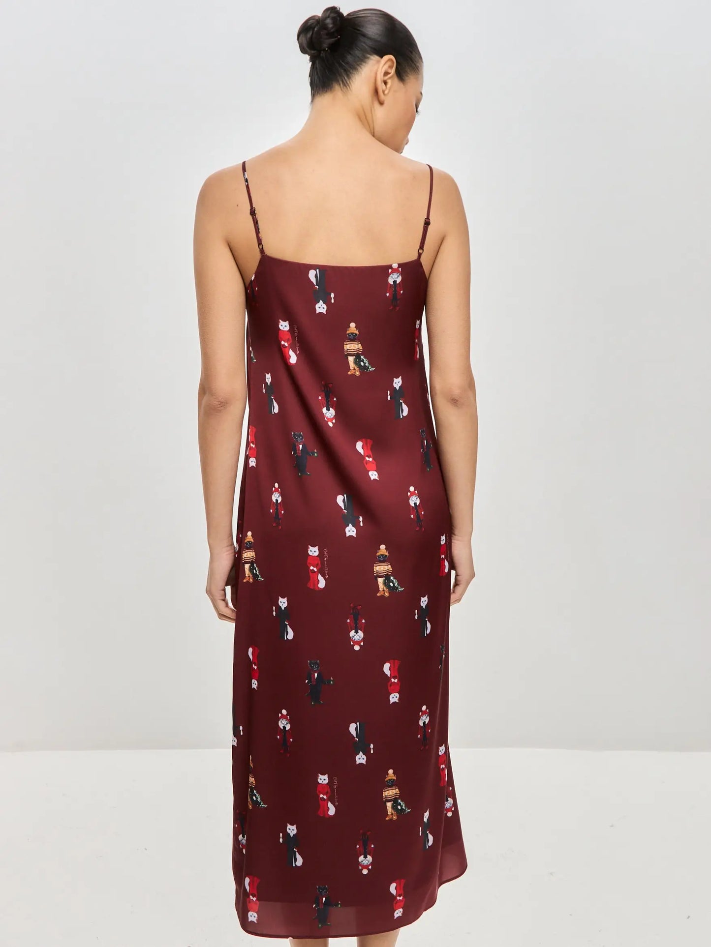 Red Silk Loungewear | Loungewear For Cat Lovers | Cat e Lolette