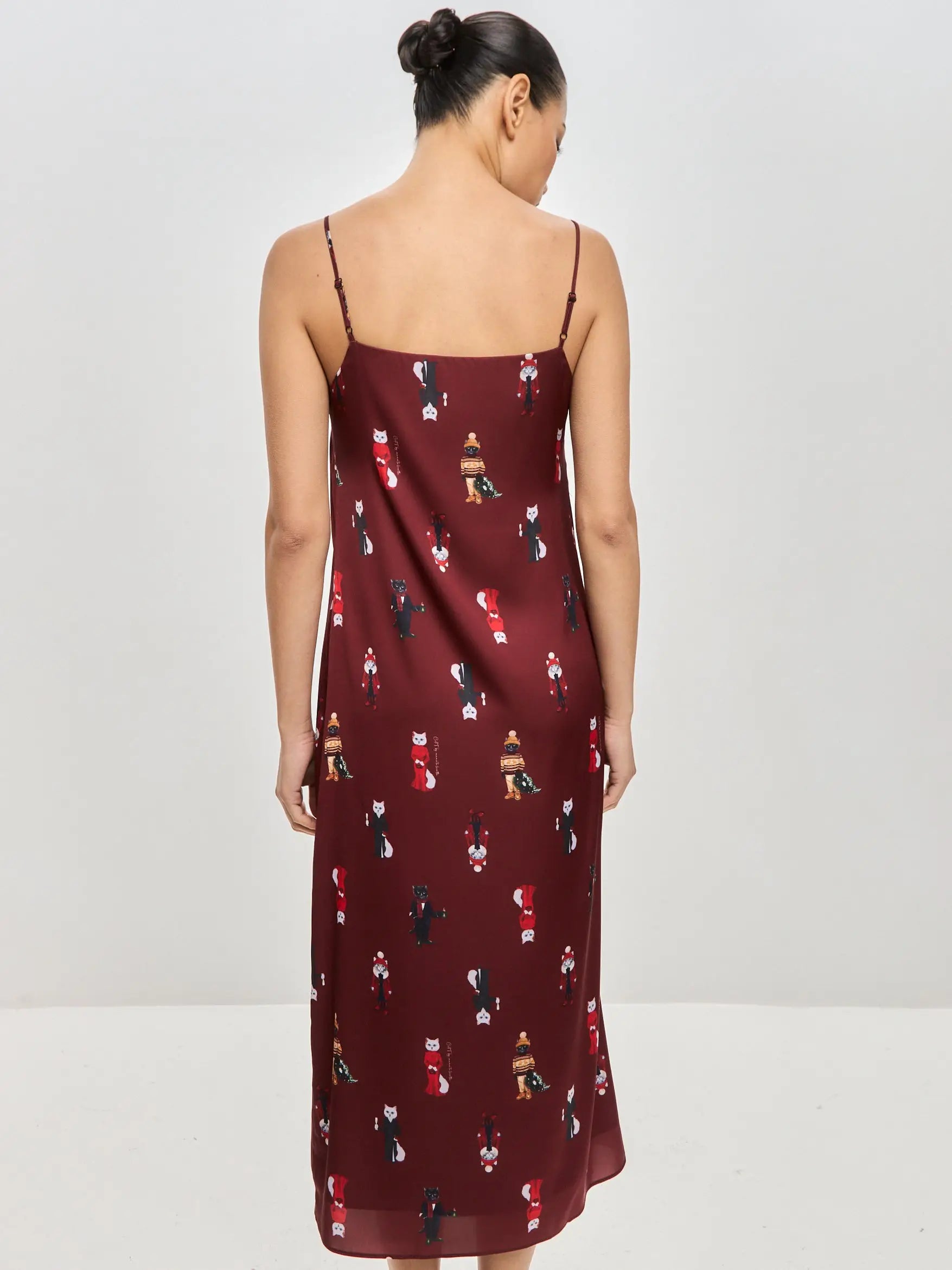 Red Silk Loungewear | Loungewear For Cat Lovers | Cat e Lolette