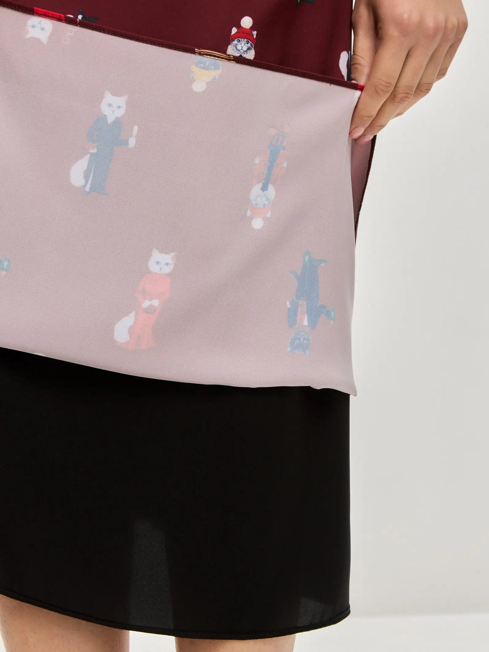 Red Silk Loungewear | Loungewear For Cat Lovers | Cat e Lolette