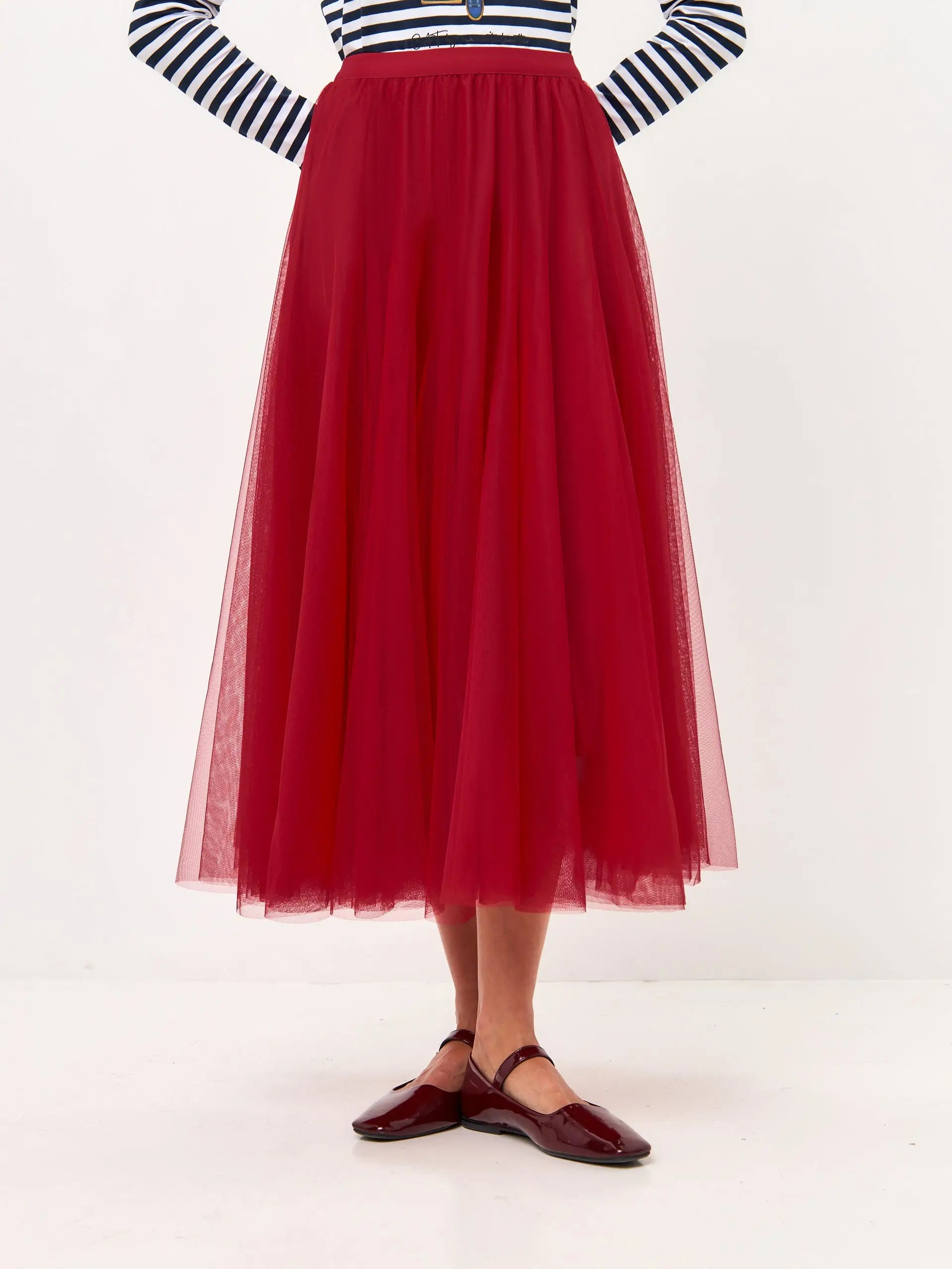Red Tulle Skirt Rocky | Bottom For Cat Lovers | Cat e Lolette