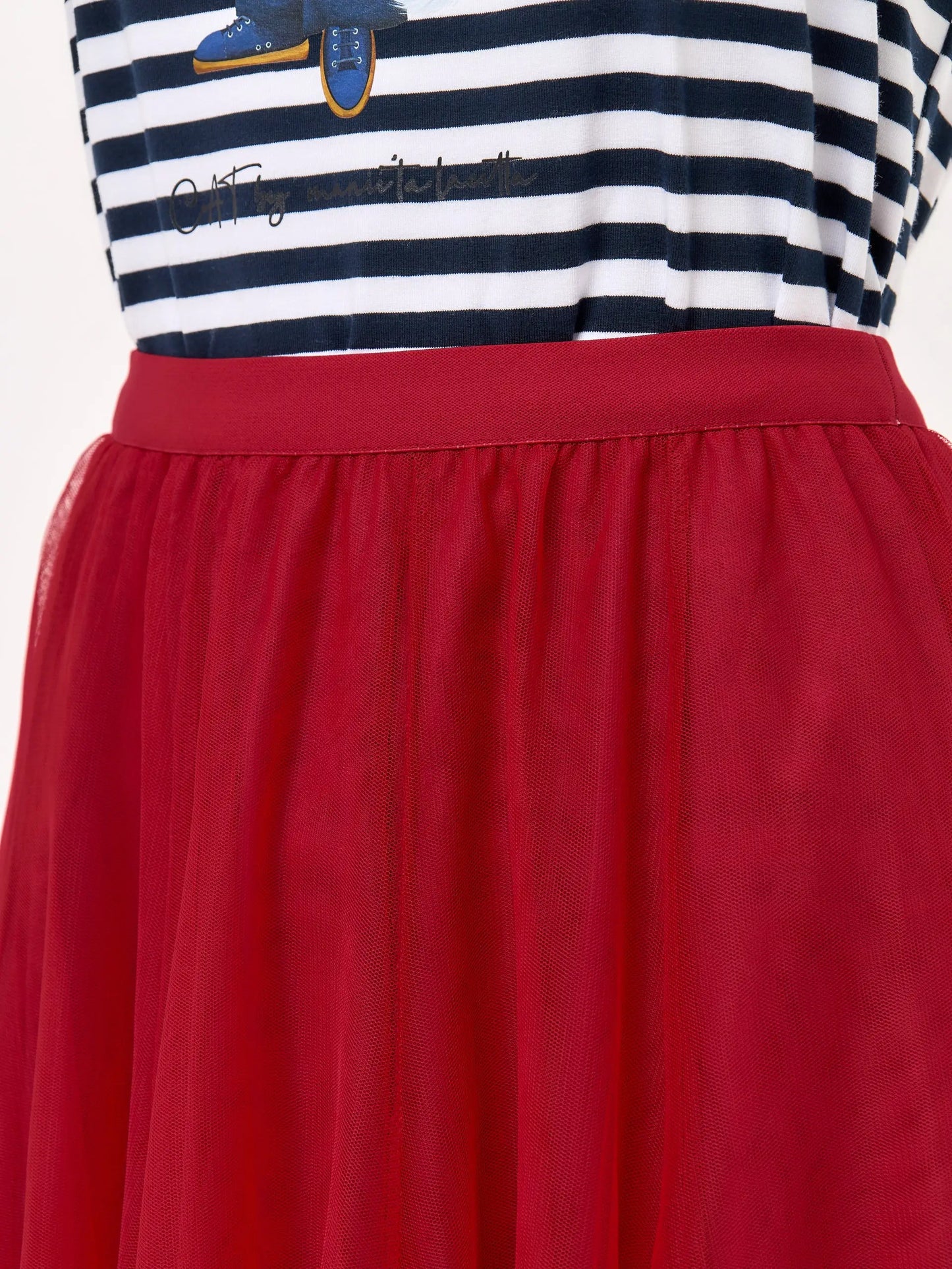 Red Tulle Skirt Rocky | Bottom For Cat Lovers | Cat e Lolette