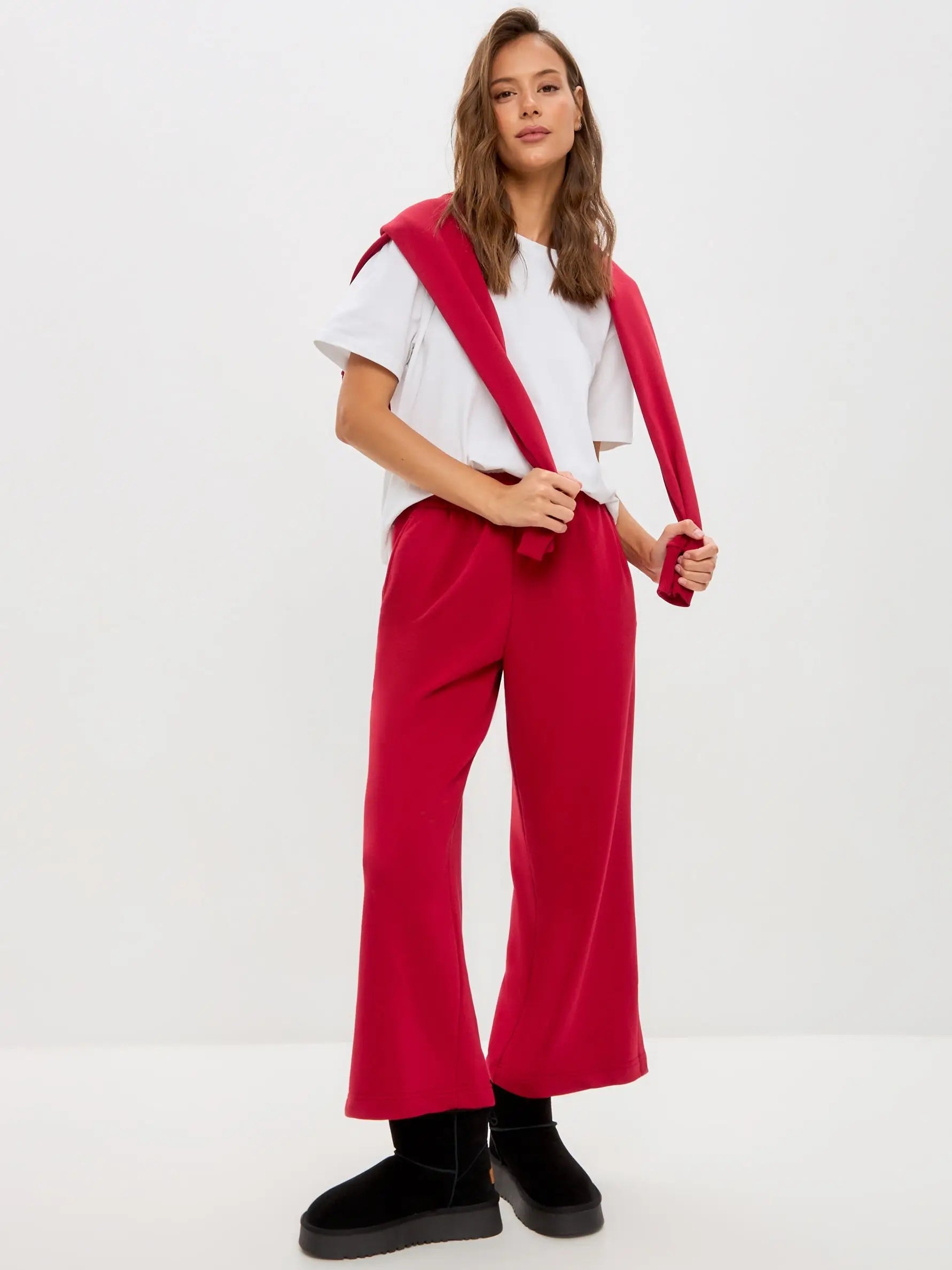 Red Women’s Culottes | Bottom For Cat Lovers | Cat e Lolette