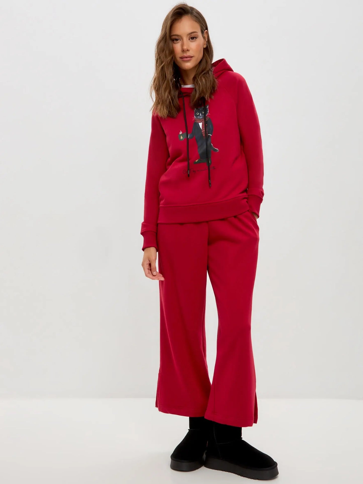 Red Women’s Culottes | Bottom For Cat Lovers | Cat e Lolette