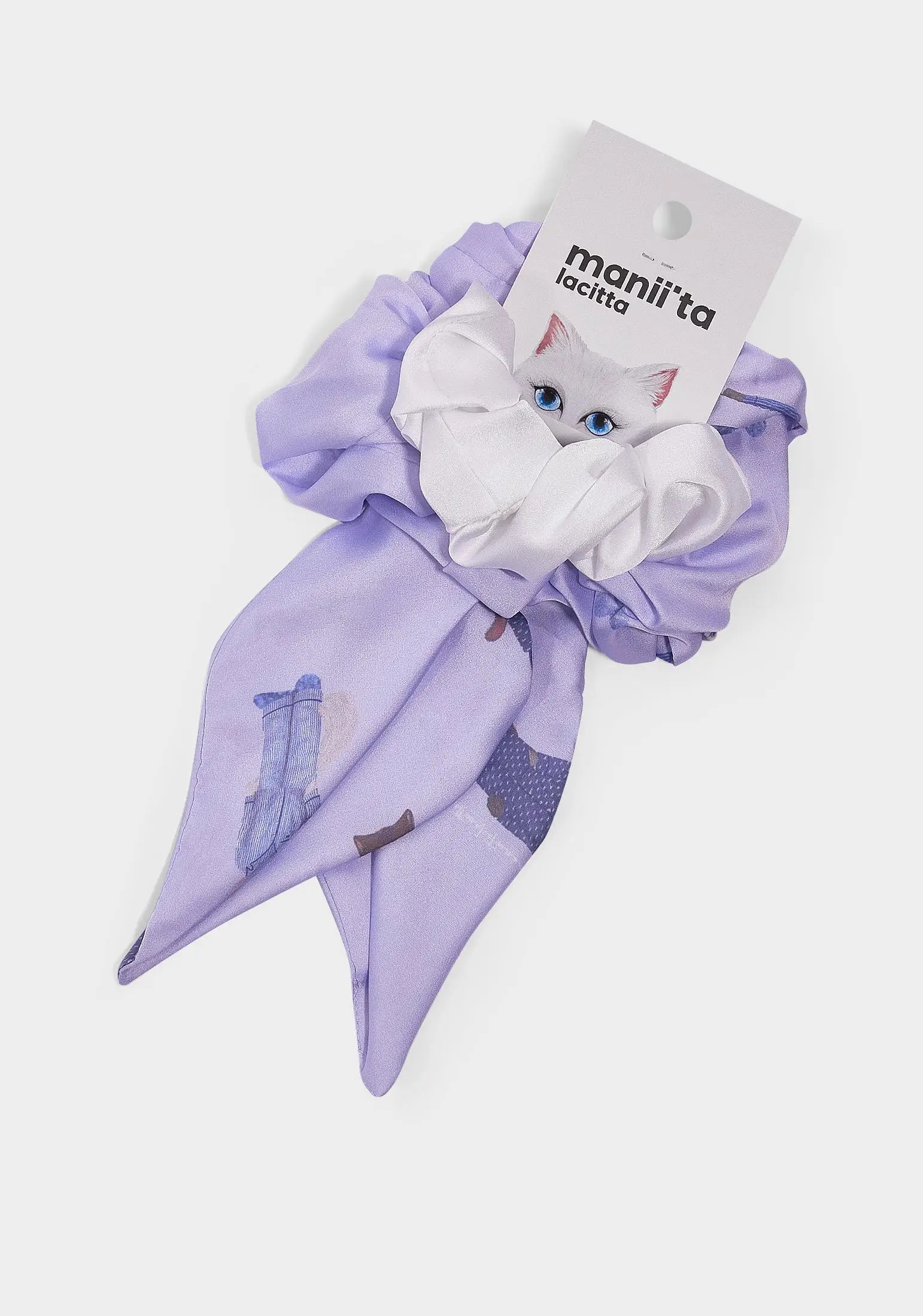 Set of 2 Silk Scrunchies | For Cat Lovers | Cat e Lolette