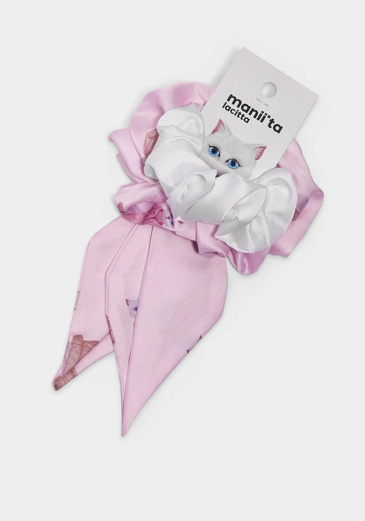 Set of 2 Silk Scrunchies | For Cat Lovers | Cat e Lolette