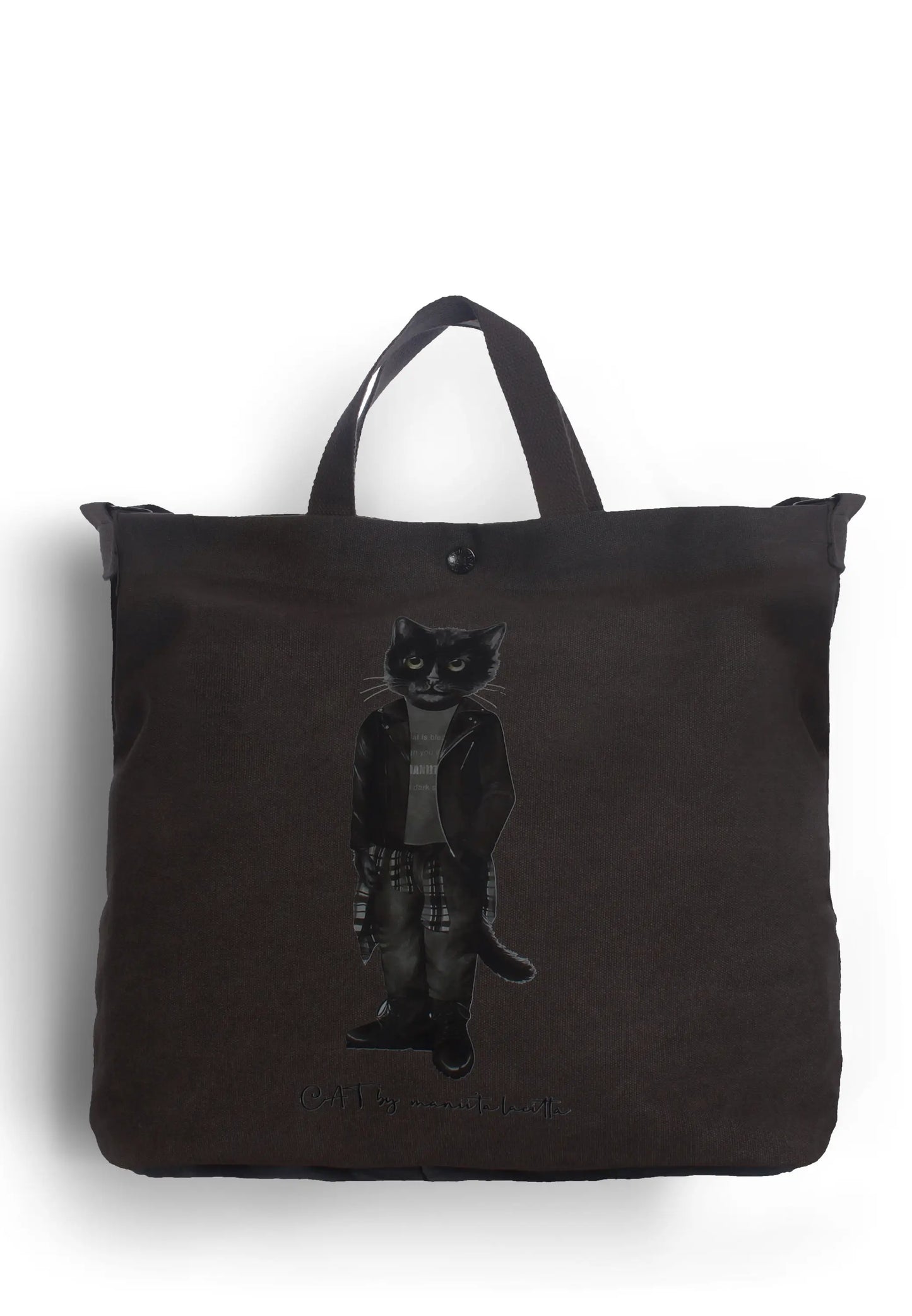 Shopper Grey with Rocker Cat | For Cat Lovers | Cat e Lolette