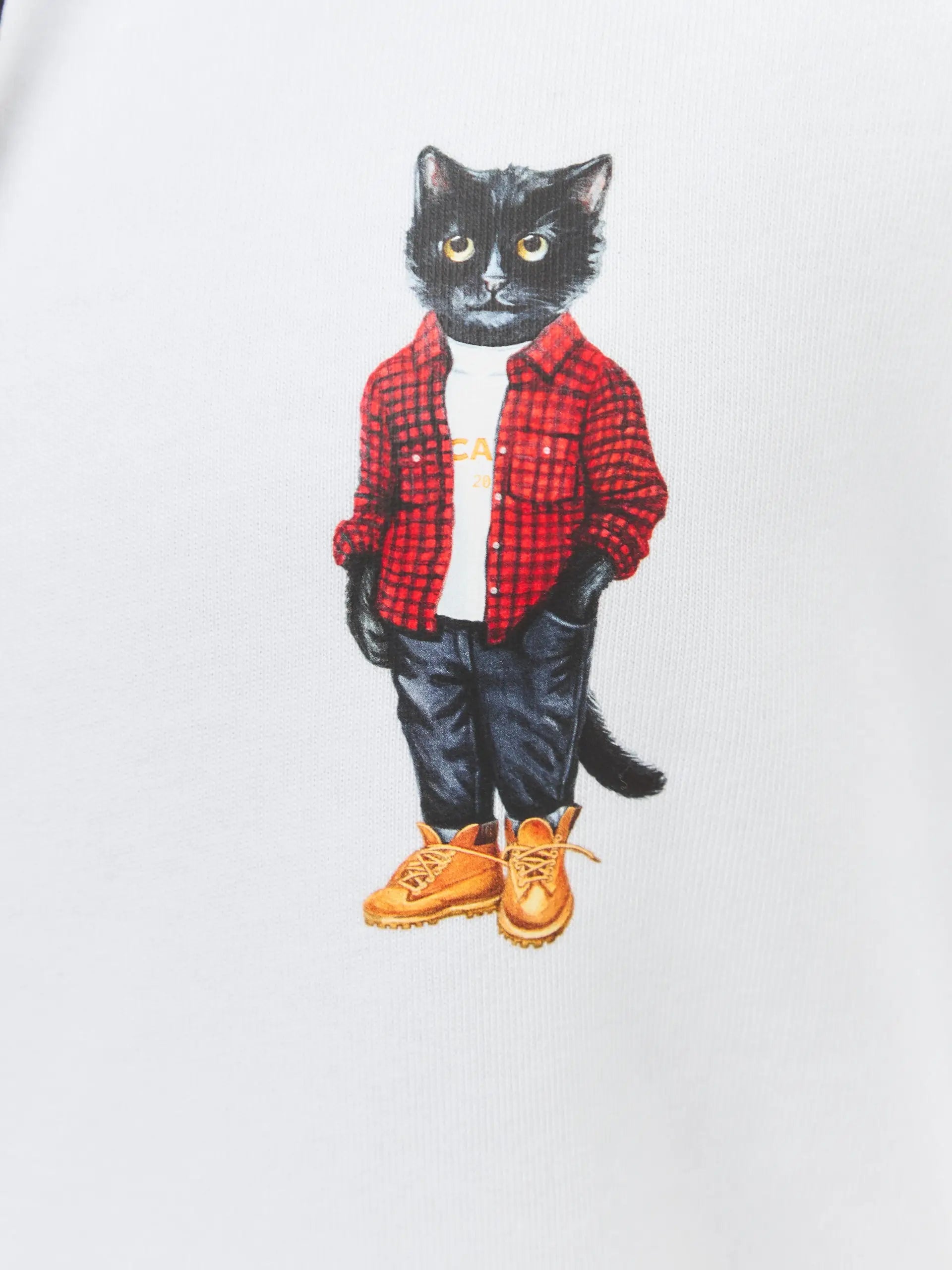 White Hoodie Country Cat | Hoodie & sweatshirt For Cat Lovers | Cat e