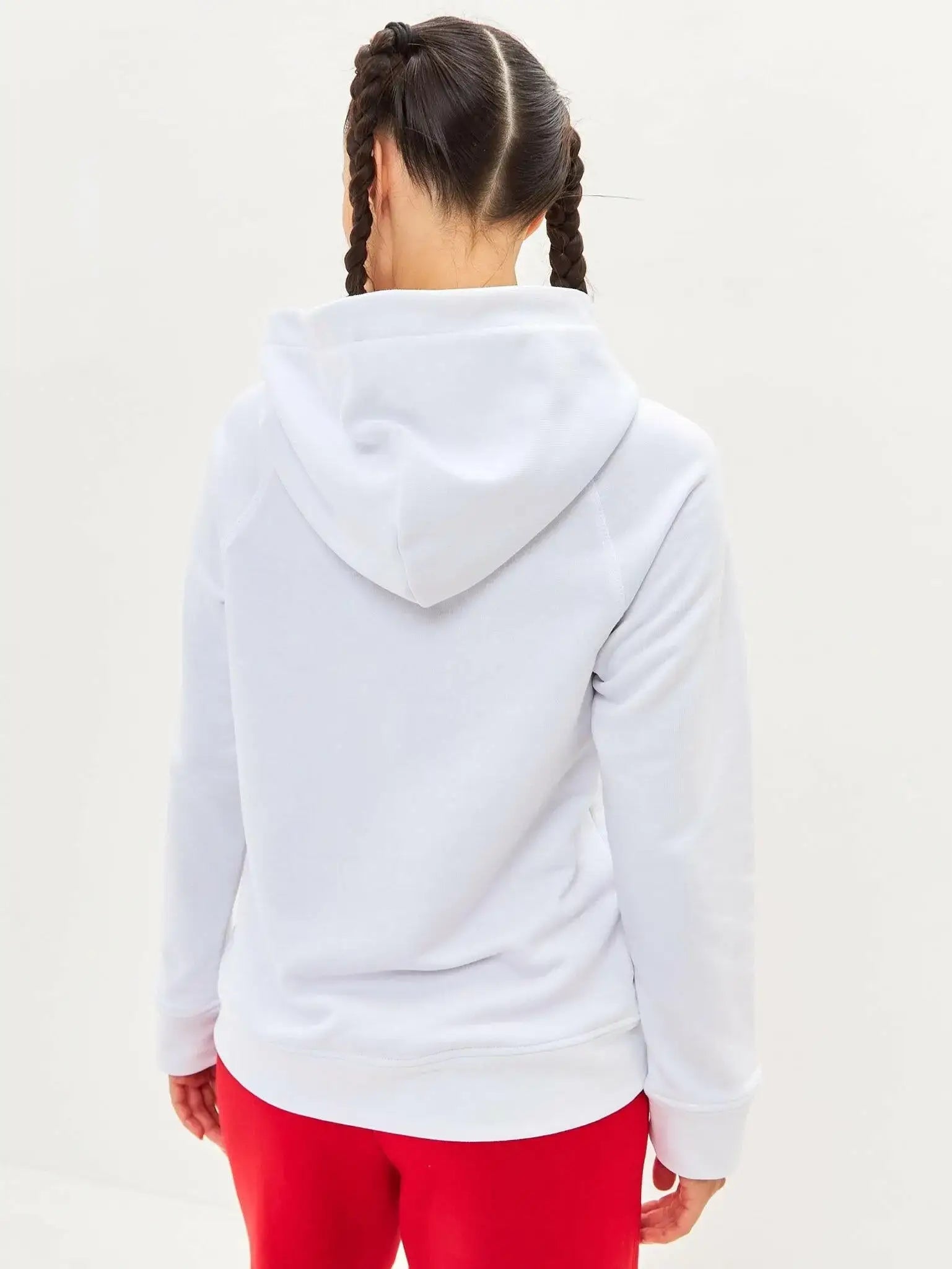 White Hoodie Sport Casual Cat | Hoodie & sweatshirt For Cat Lovers