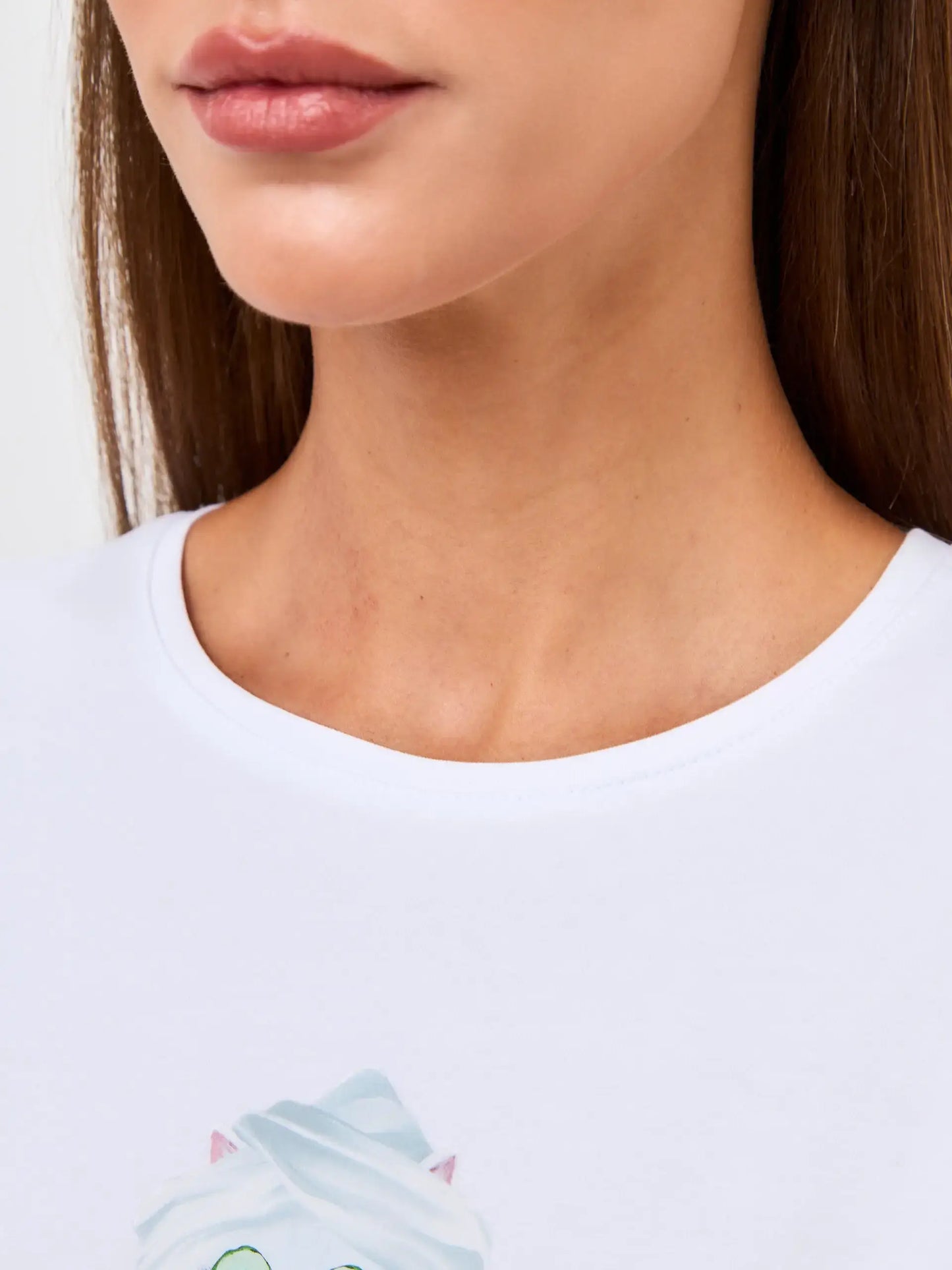 White Oversized T-shirt Spa Cat | Loungewear For Cat Lovers | Cat e