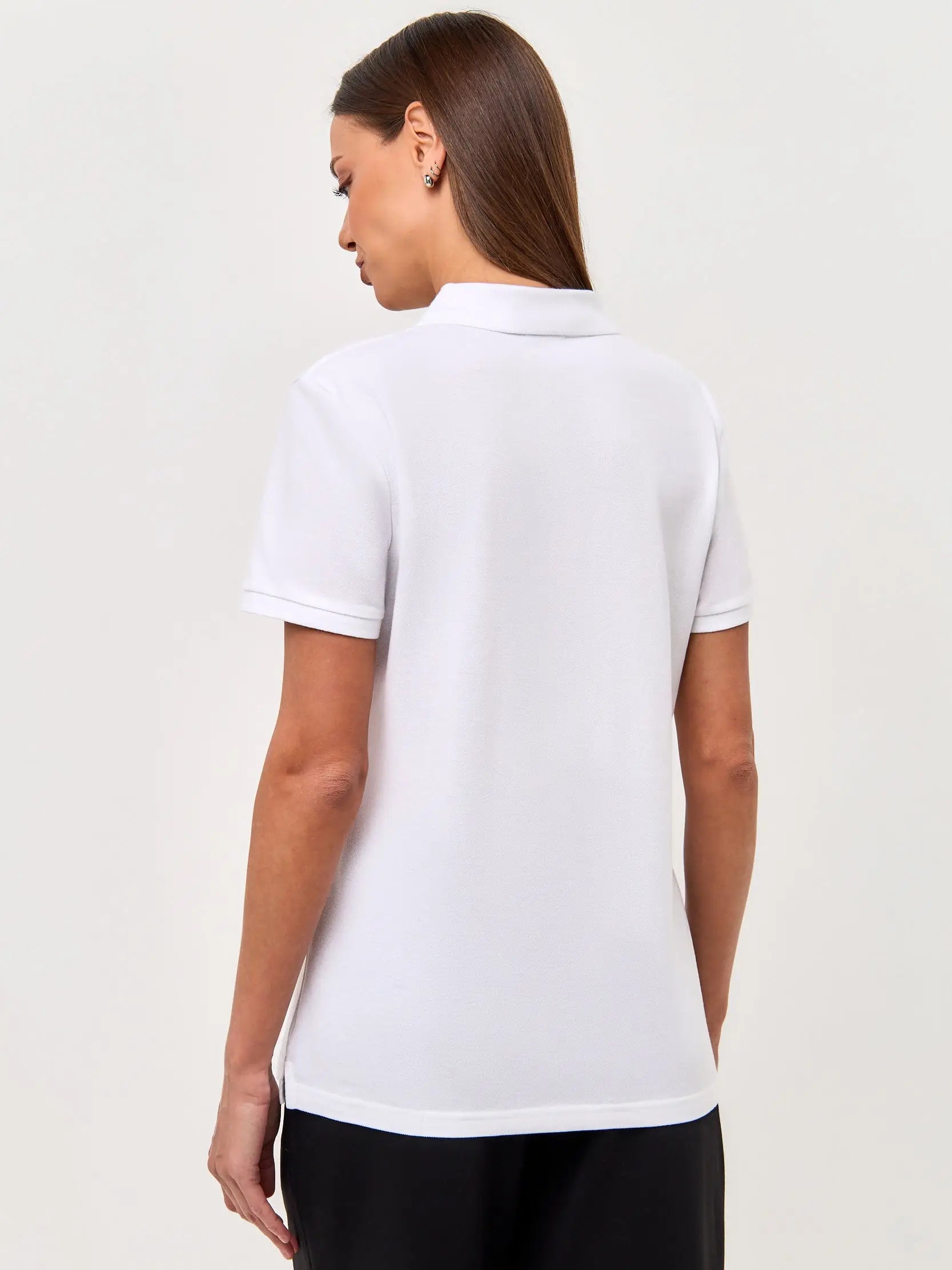 White Polo T-shirt Cat | Polo t-shirt & dress For Cat Lovers | Cat e