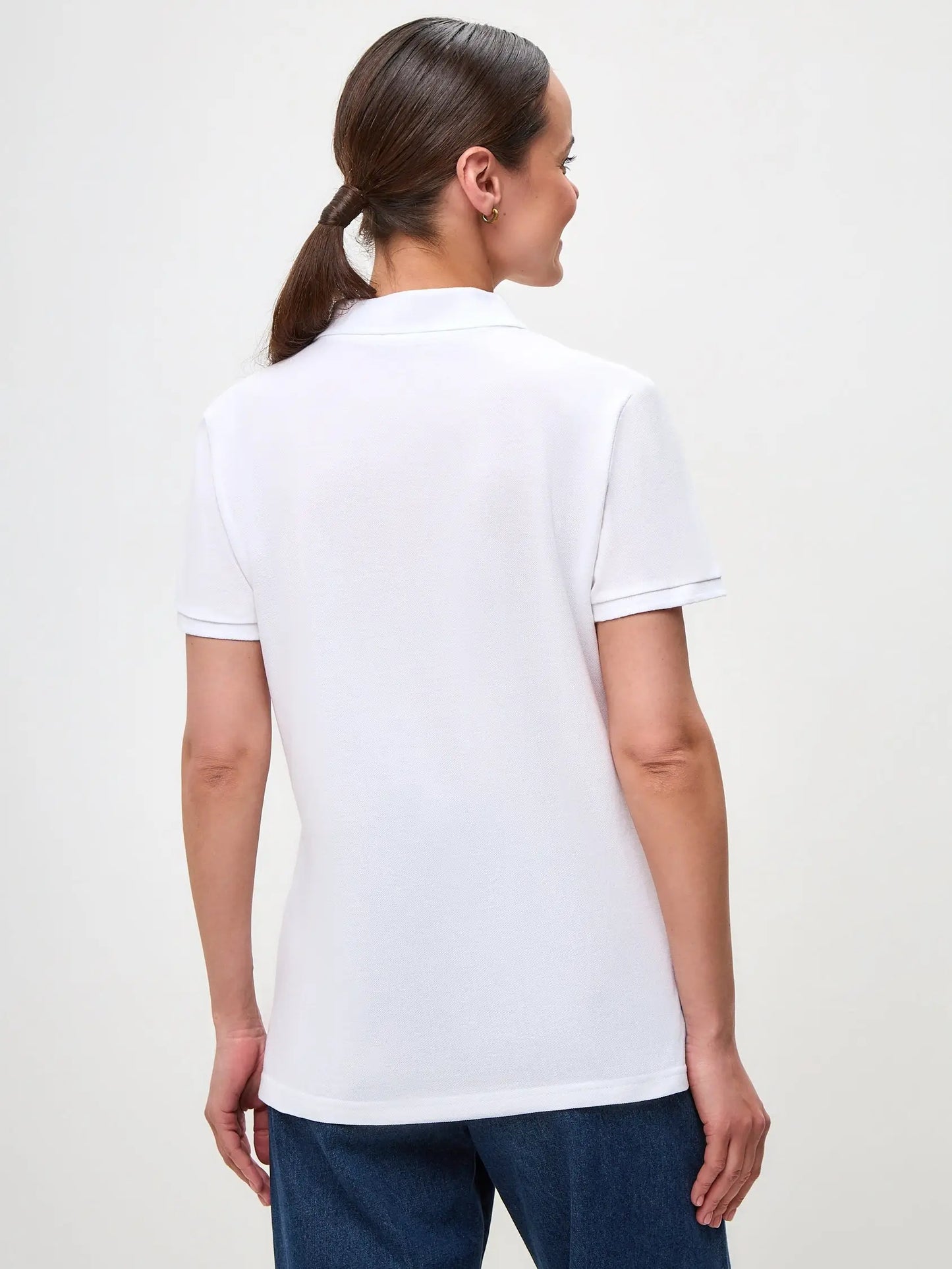 White Polo T-shirt Cat | Polo t-shirt & dress For Cat Lovers | Cat e
