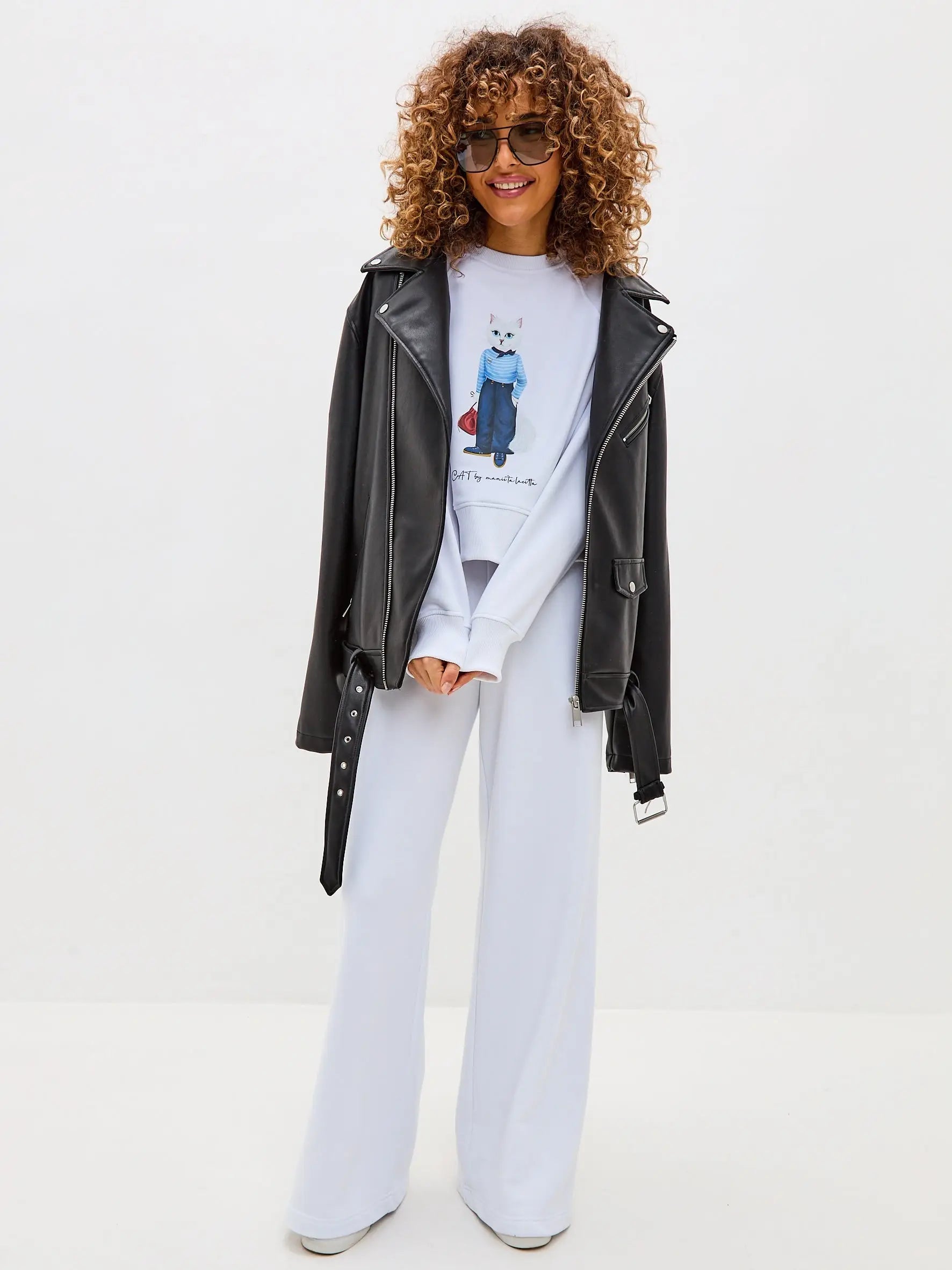 White Sweatshirt Mariner Cat | Hoodie & sweatshirt For Cat Lovers