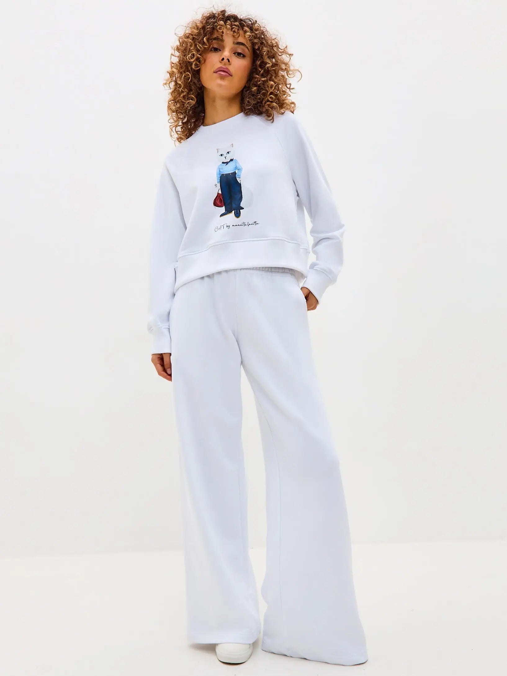 White Sweatshirt Mariner Cat | Hoodie & sweatshirt For Cat Lovers