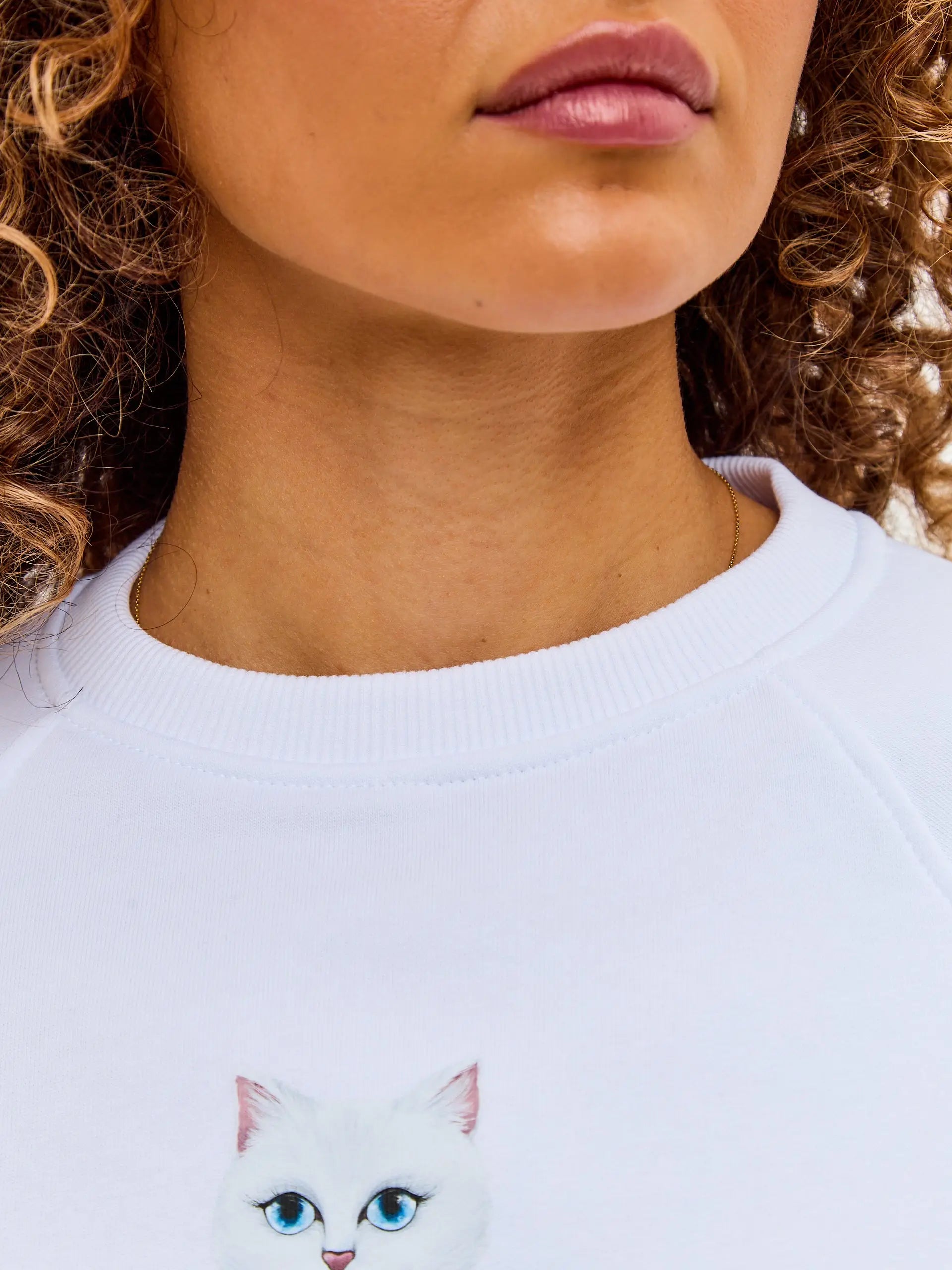 White Sweatshirt Mariner Cat | Hoodie & sweatshirt For Cat Lovers
