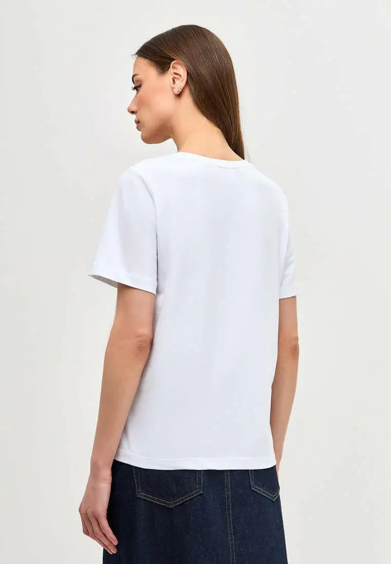 White T-shirt Country Cat | T-shirt For Cat Lovers | Cat e Lolette