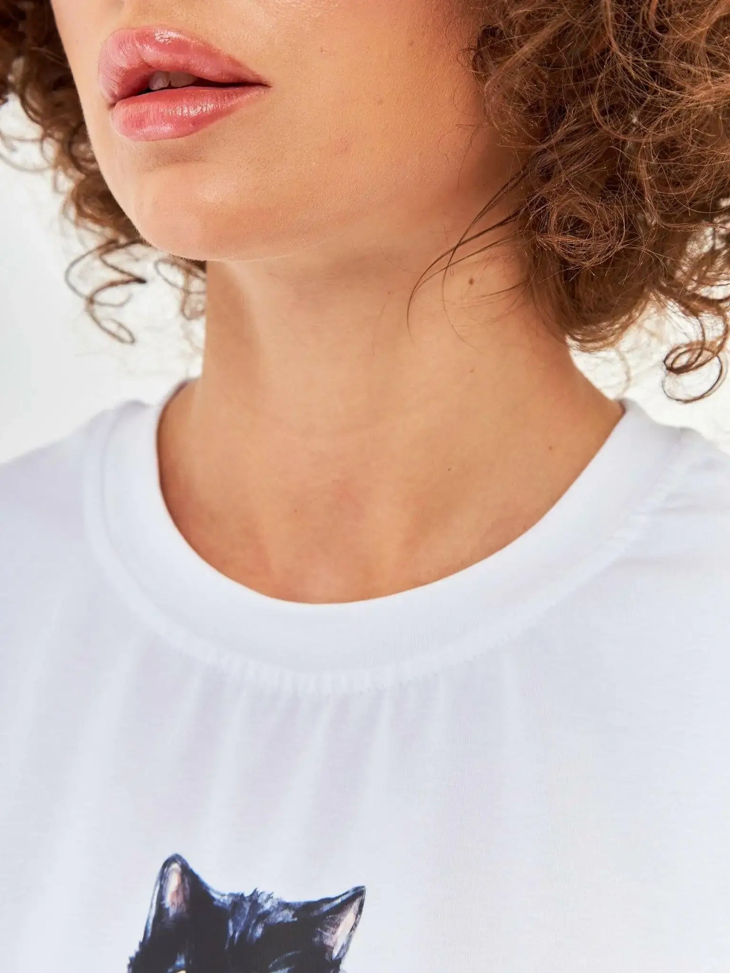 White T-shirt Country Cat | T-shirt For Cat Lovers | Cat e Lolette