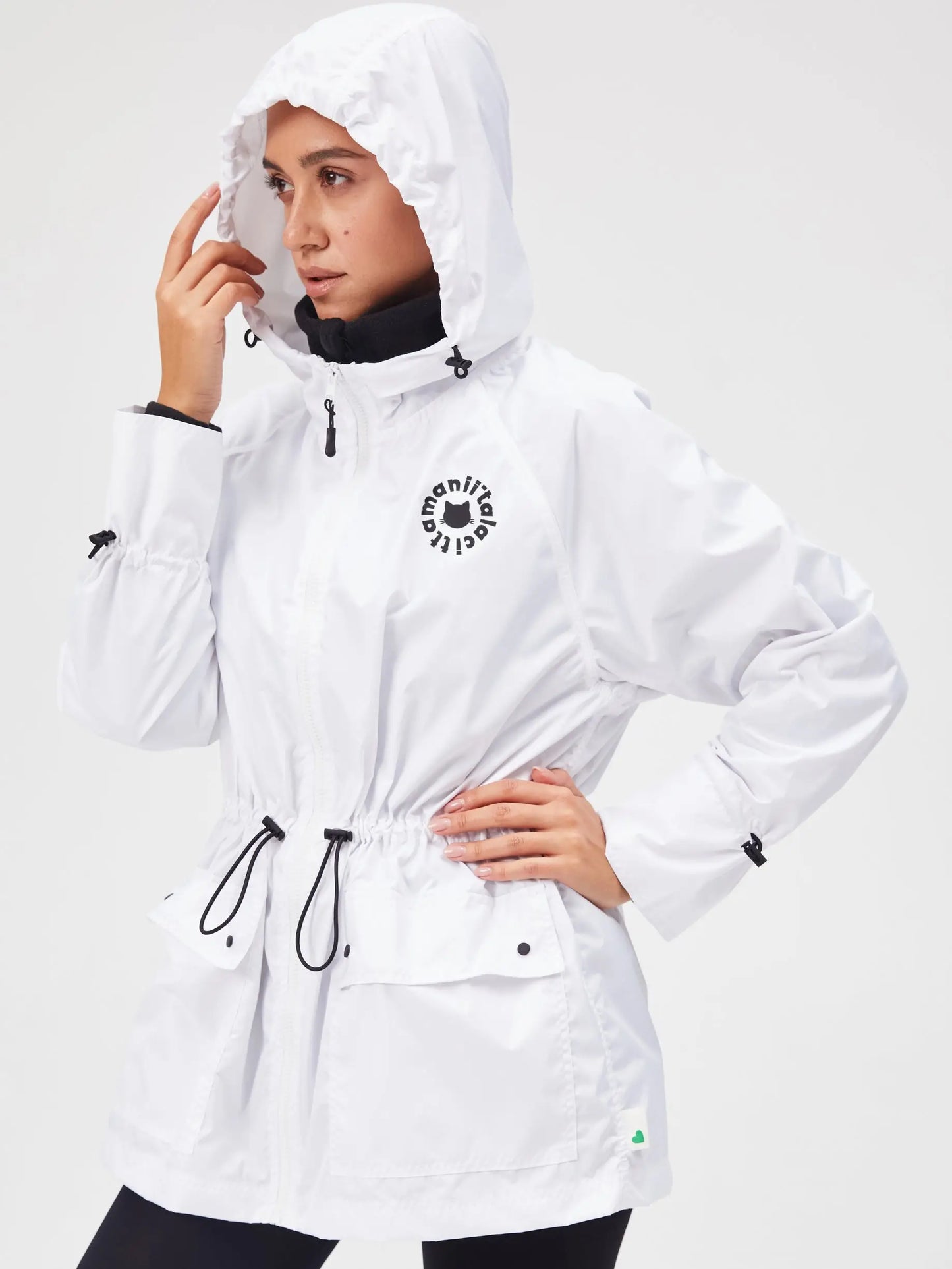 White Windbreaker Jacket | Jacket For Cat Lovers | Cat e Lolette