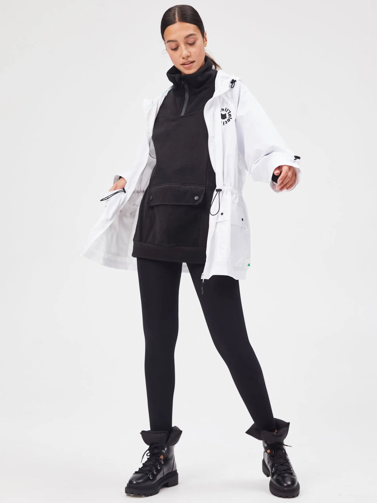 White Windbreaker Jacket | Jacket For Cat Lovers | Cat e Lolette