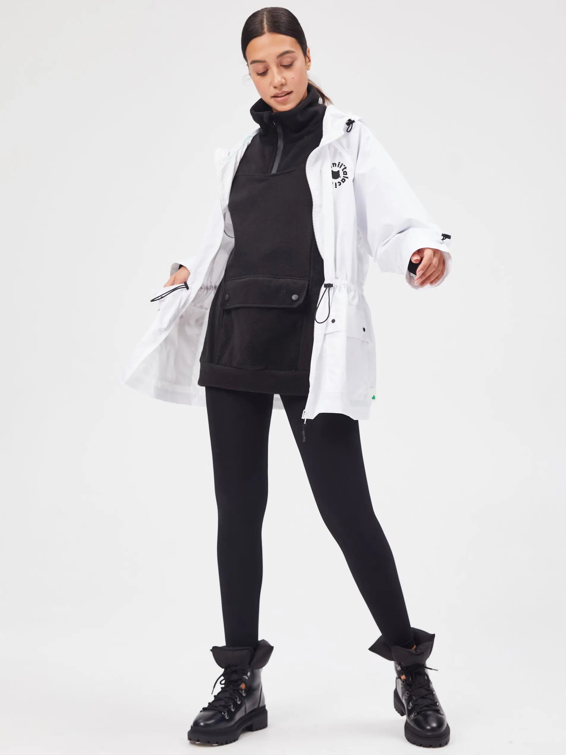 White Windbreaker Jacket | Jacket For Cat Lovers | Cat e Lolette