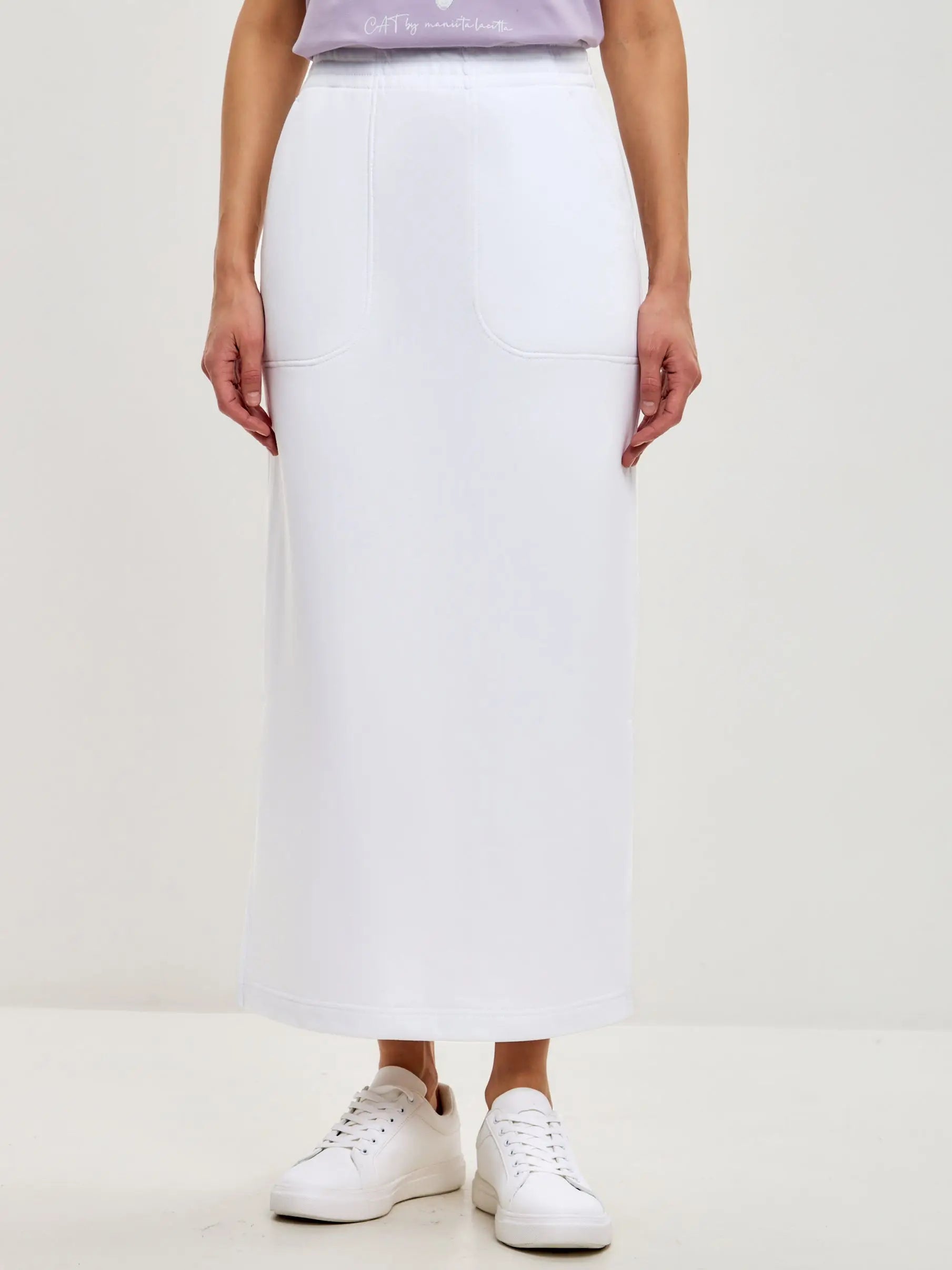 White Women’s Skirt | Bottom For Cat Lovers | Cat e Lolette