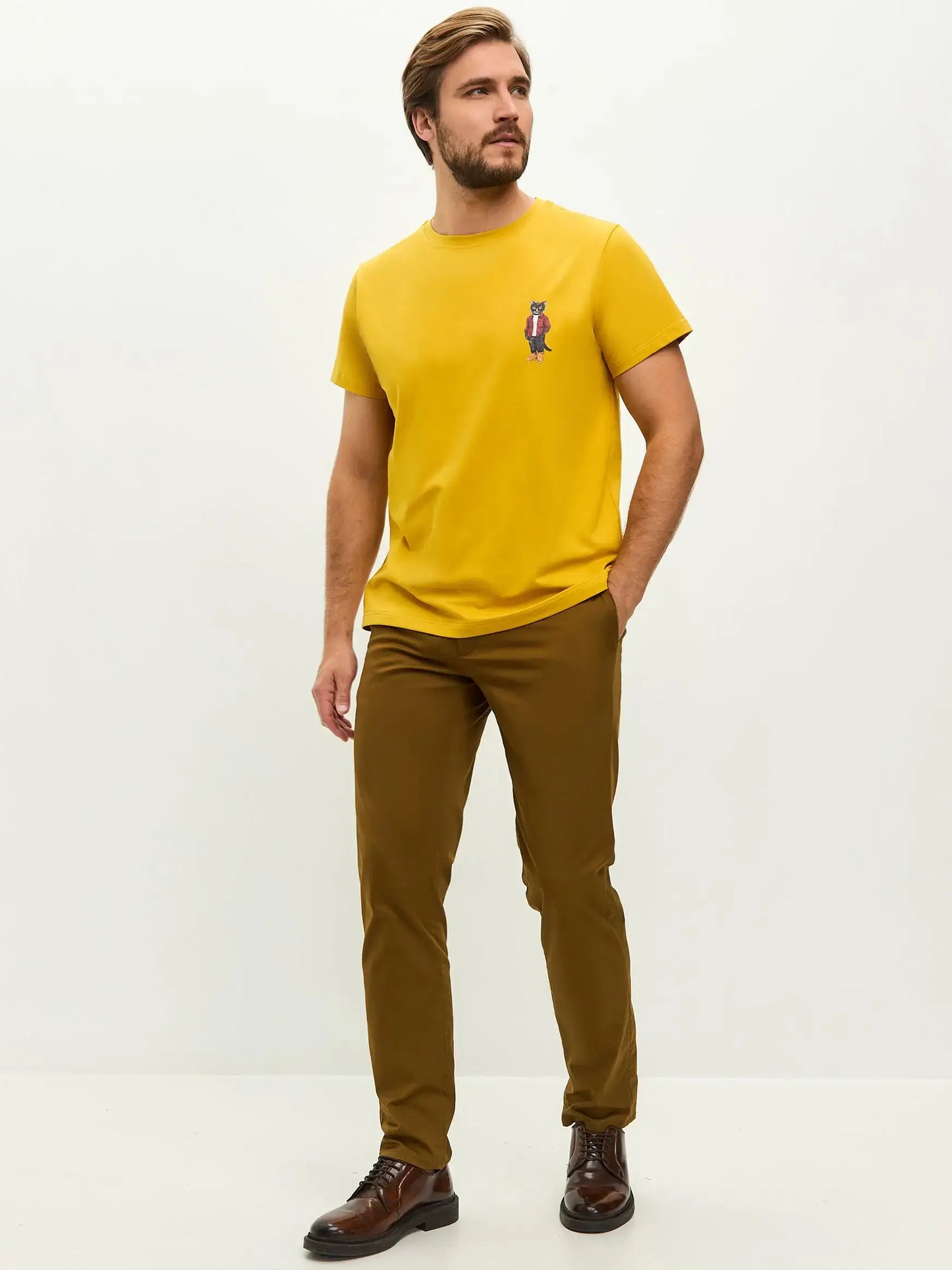 Yellow T-shirt Country Cat | T-shirt For Cat Lovers | Cat e Lolette