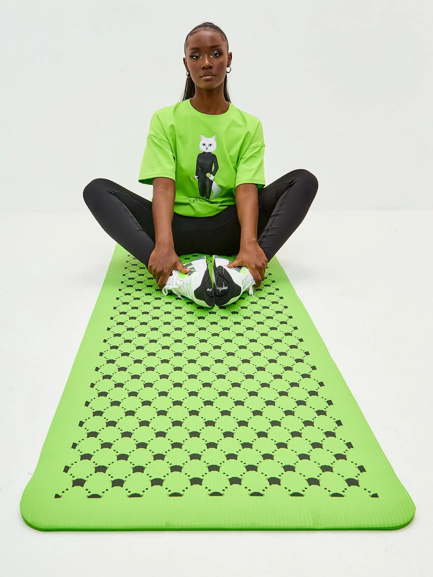 Yoga & Fitness Mat with Cat | For Cat Lovers | Cat e Lolette