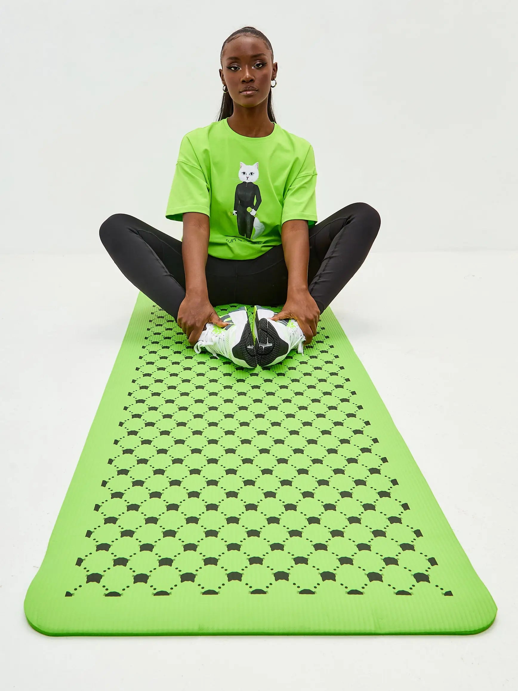 Yoga & Fitness Mat with Cat | For Cat Lovers | Cat e Lolette